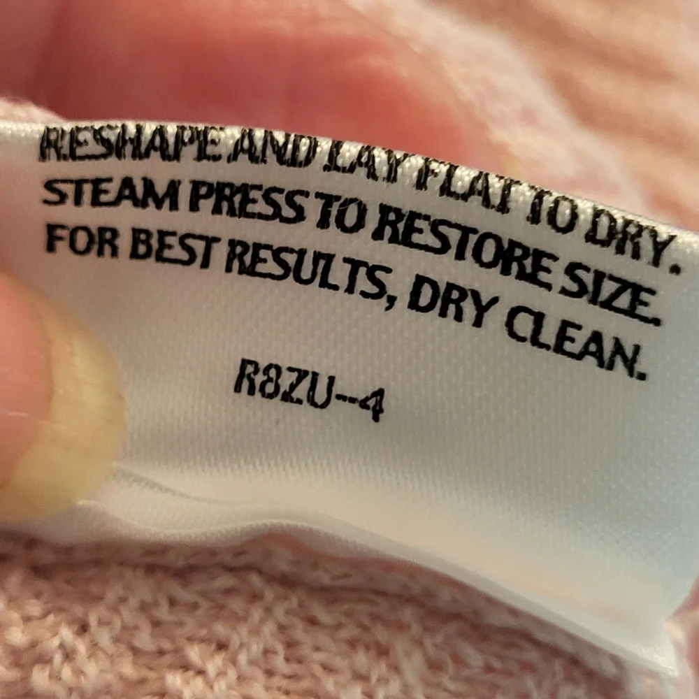 Eileen Fisher Blush Pink V-Neck Linen Tank Top - Size XL - Picture 5 of 5